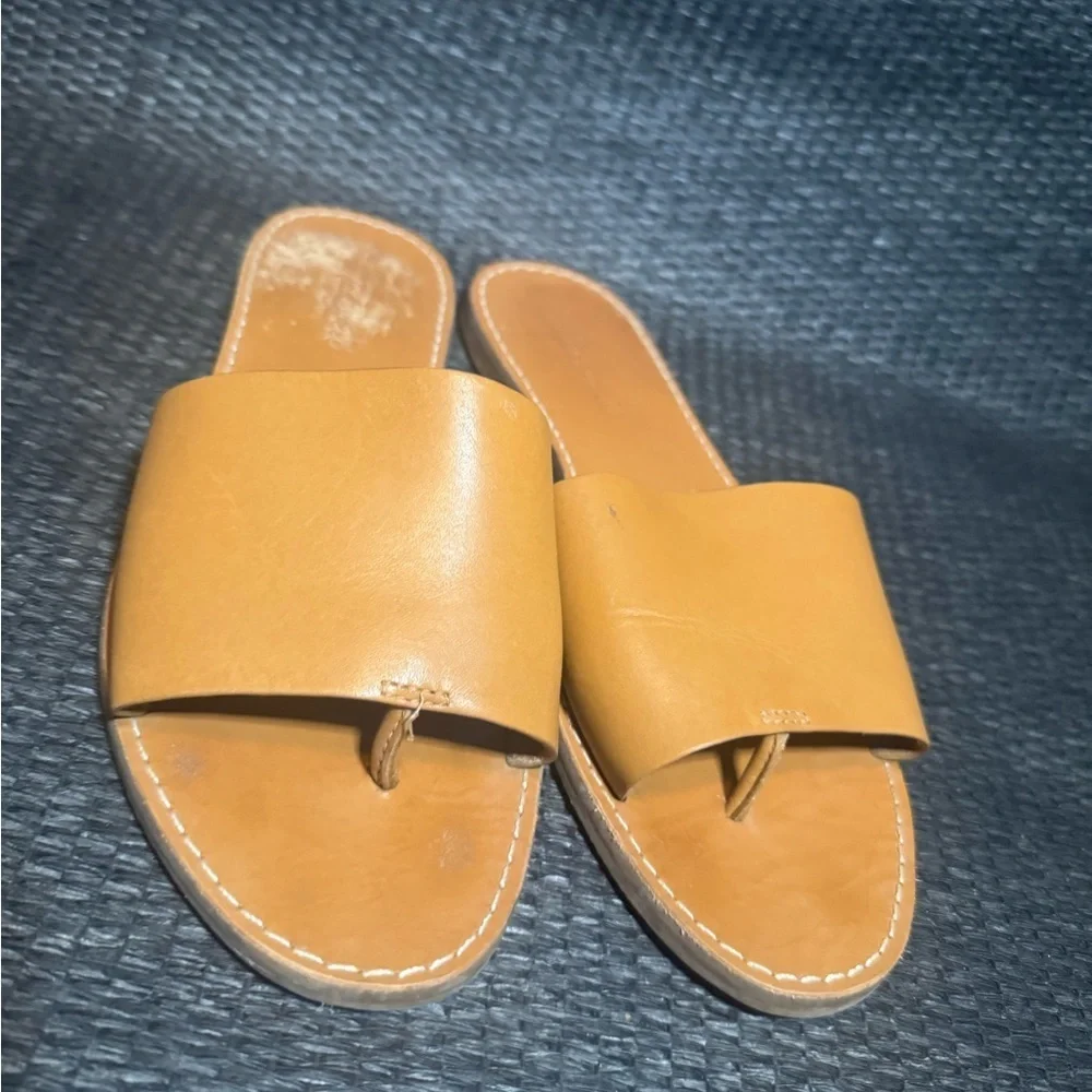 Madewell Tan Slide Sandals